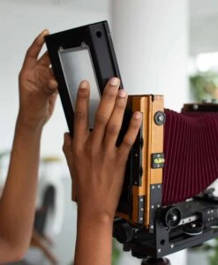 4×5 Integrated Shim -Modern Camera Shop 3D Printed 4x5 Back 9